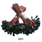 2pin 3pin 4pin 5pin JST светодиодный Разъемы, 1 пара  100 пар мужского и женского разъем для 3528 5050 WS2811 WS2812 светодиодный полосы светильник