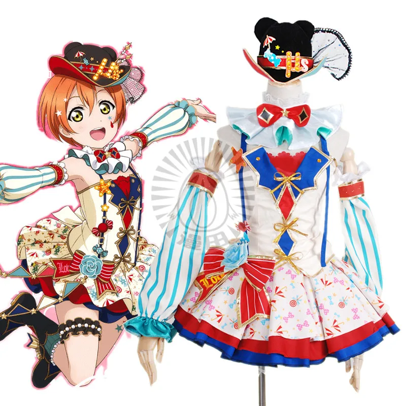 Lovelive! Honoka Kotori Umi Eli Nozomi Maki Rin Hanayo Nico awaken цирковое Платье Аниме Косплей Костюм