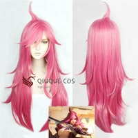 lol battle academia katarina du couteau 75cm long rose pink styled hair heat resistant cosplay costume wigs wig cap