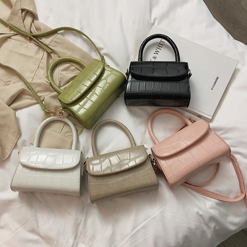 Сумки через плечо с крокодиловым узором для женщин 2019 маленькая дамская сумочка