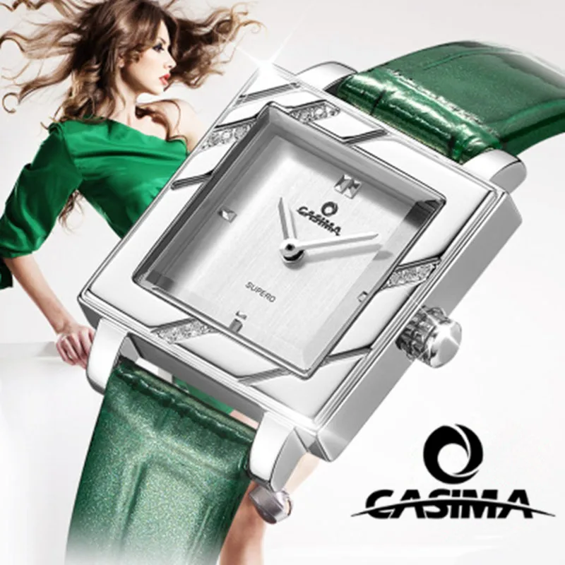 CASIMA, роскошные Брендовые женские часы-браслет, часы для ослепительной красоты с кристаллами, женские водонепроницаемые кварцевые наручные часы, часы для женщин