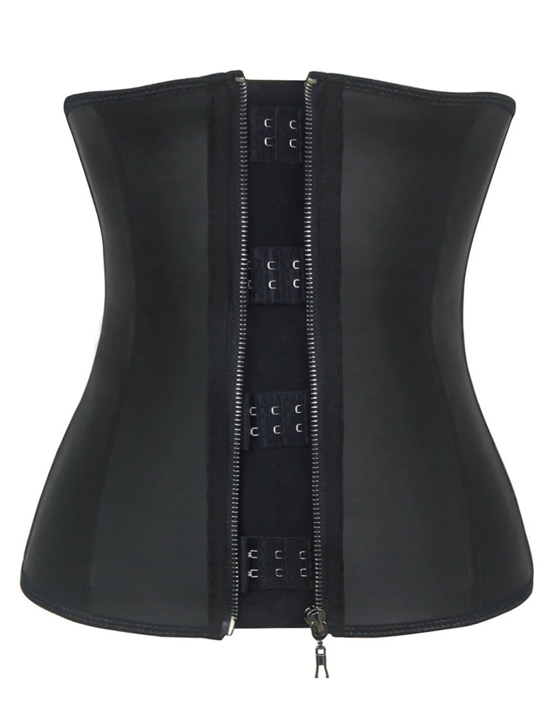 Черная крышка для задней панели с рисунком с застежкой-молнией Body Shaper Для женщин корсет на молнии пояс для похудения Весна