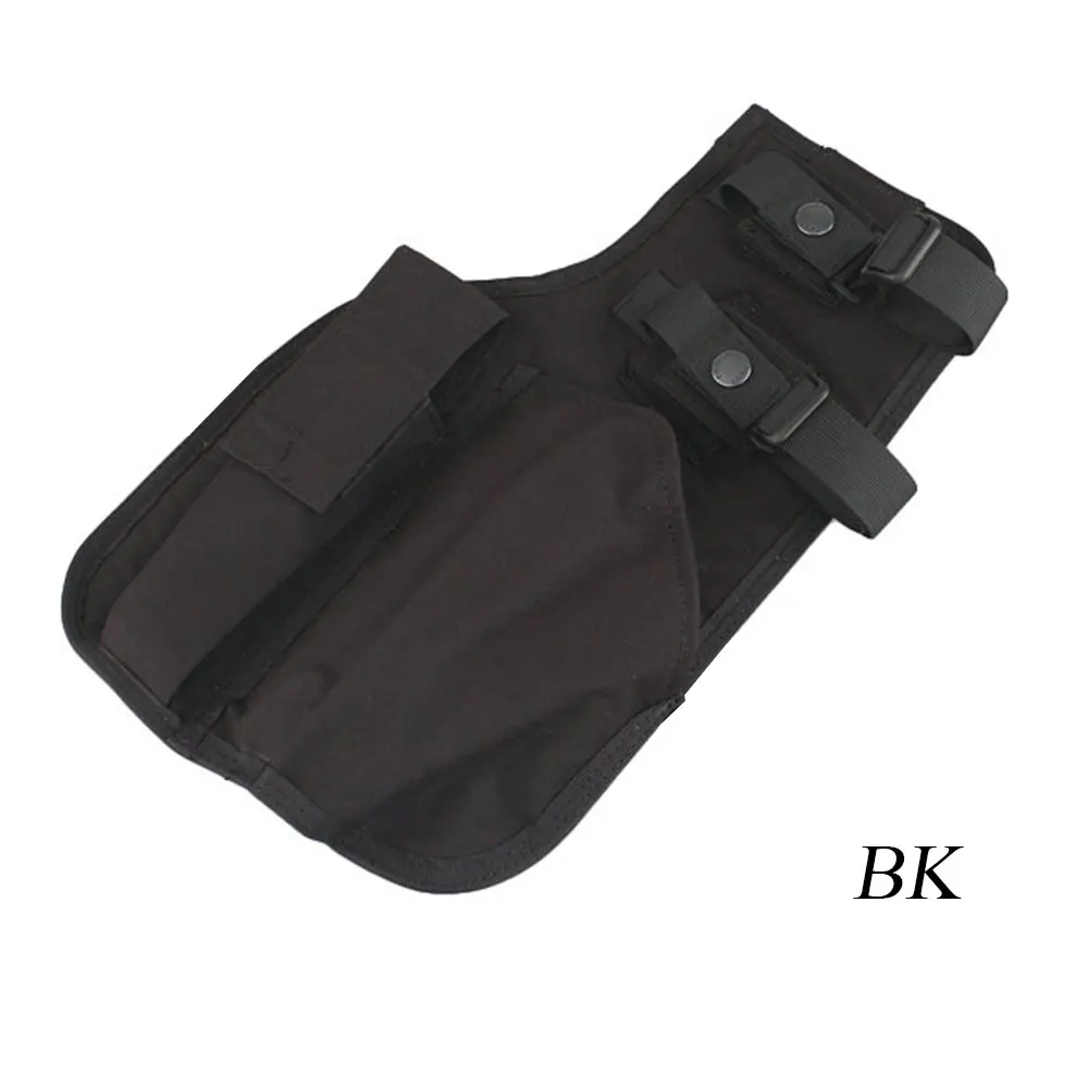 EMERSONGEAR MP7 ножная кобура, подсумок, нейлоновая кобура, кобура для ручного пистолета, Охотничьи аксессуары, военная сумка для оружия EM6212 - Цвет: BK