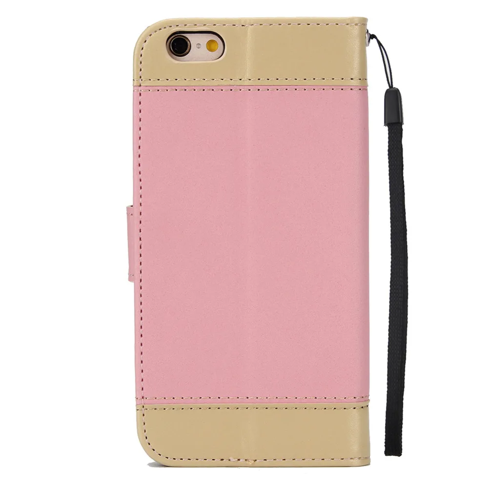 Кошелек Чехол Флип PU кожаный чехол для Apple iPhone 6/6 S телефона магнит Обложка Kickstand