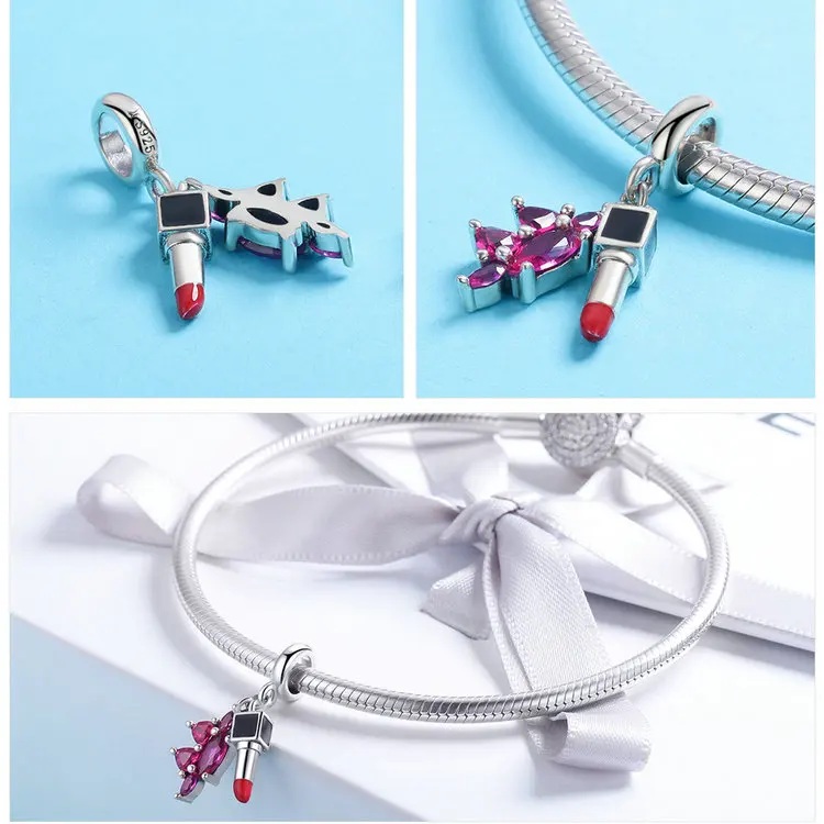 Geoki 925 пробы серебряные летние солнечные очки бутылка для холодных напитков талисманы подходят Pandora браслет косметика и макияж бисер