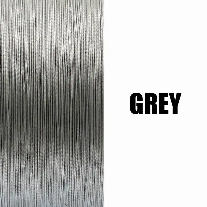 Grey Ascon Fish 4 нити Япония ультра сильная плетеная леска 100 м для шнура рыболовные аксессуары 6-100LB зеленый 4 провода нить - Цвет: Grey