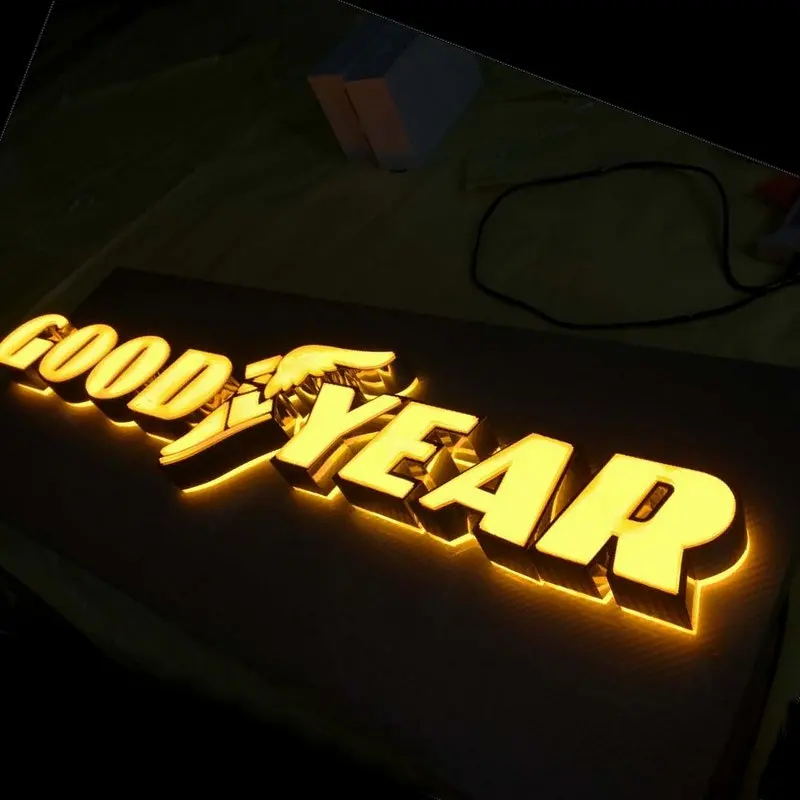 

Indoo 3d characters shop sign logo mini letters double side light up