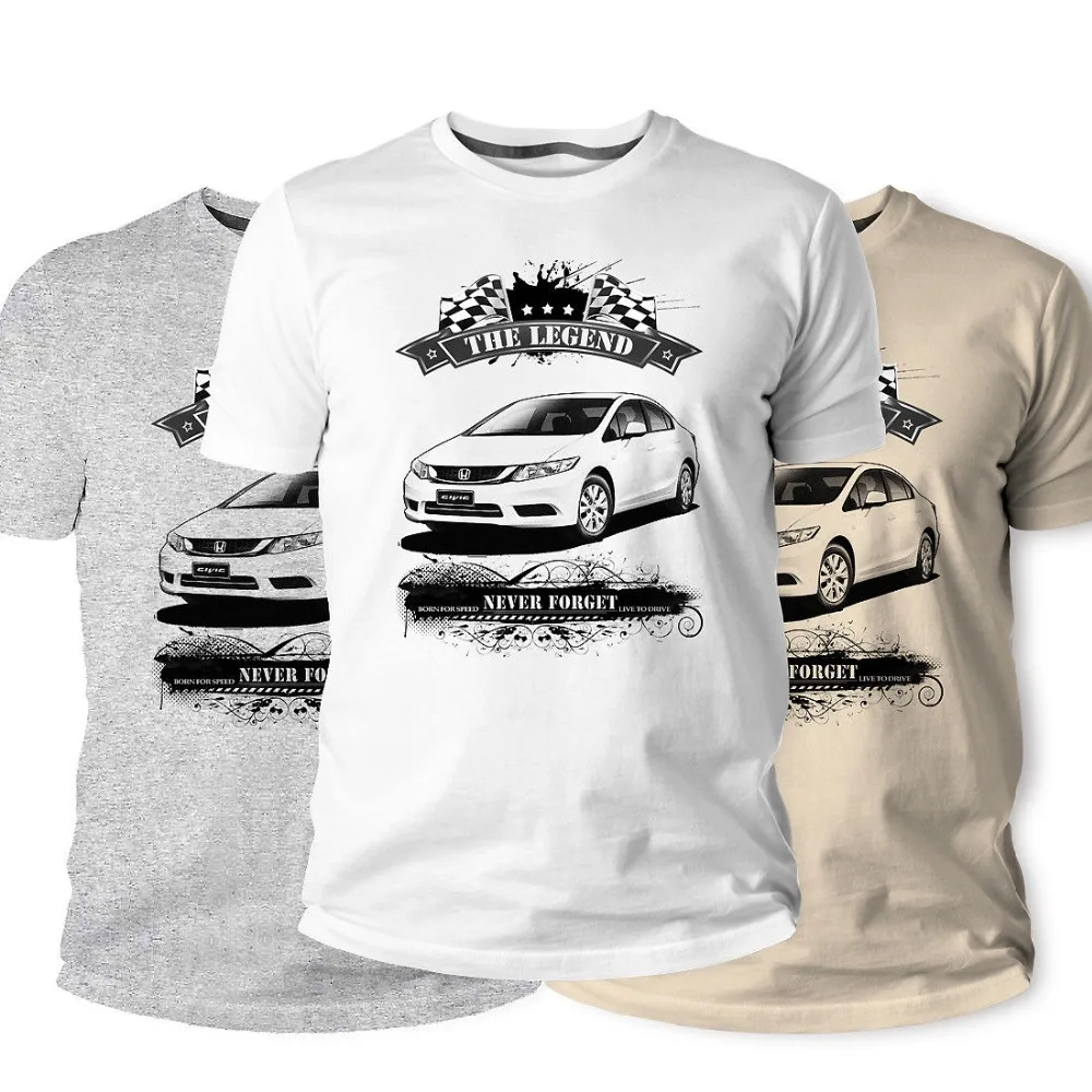 

Classic Japanese Car Fans Civic Classic Vintage Cars 2019 Short Sleeve O-Neck Tops Tees Men 100% Cotton Vintage T Shirts