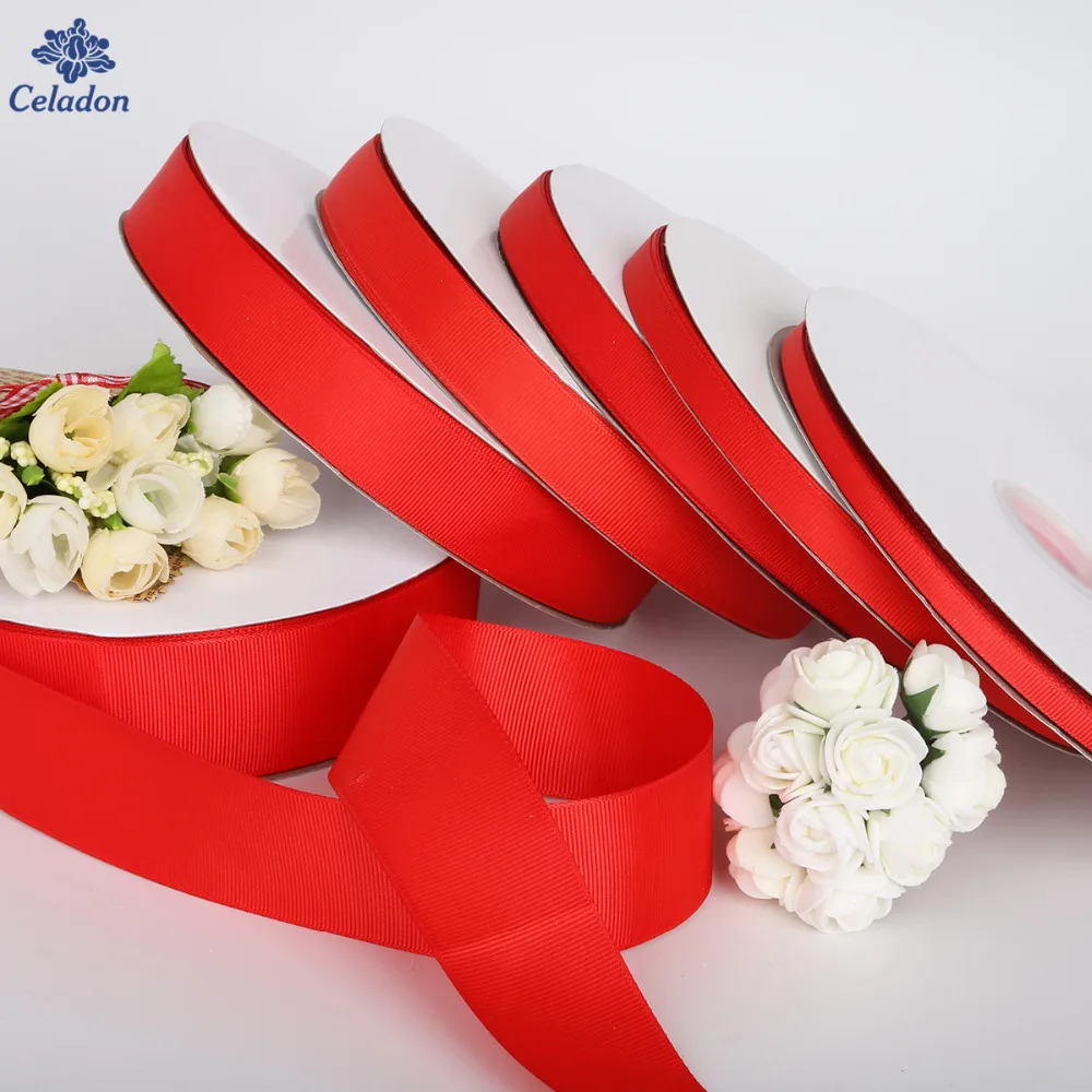 Лидер продаж 5 ярдов ленты красного цвета для свадебных торжеств вечерние