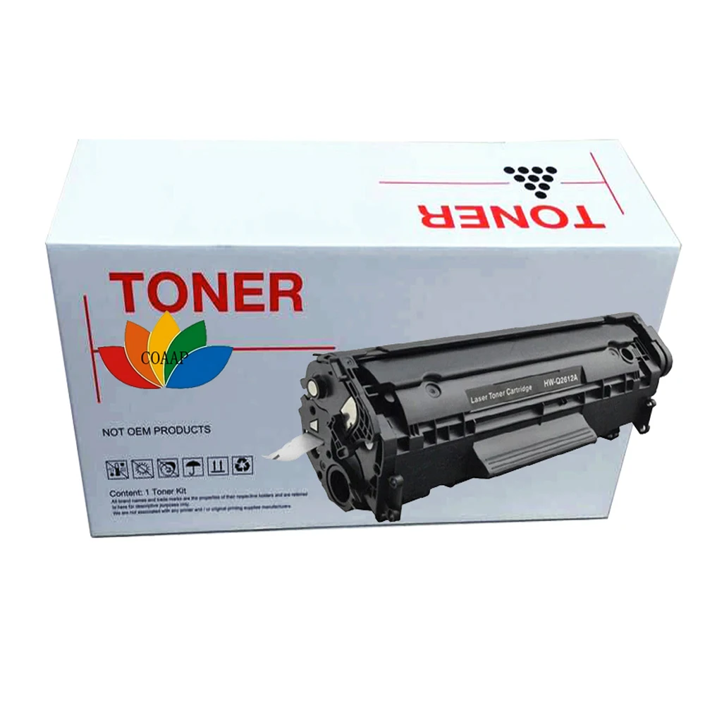 

12A Compatible HP2612A Printer Laser Toner Cartridge , Top Quality Q2612a For Hp 2612a C103 303 703 Fx9 10 L90 Direct Selling