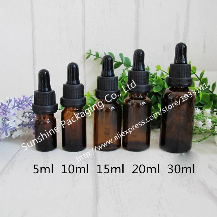 Бесплатная доставка 500x15 мл янтарная стеклянная капельница пустая бутылка для