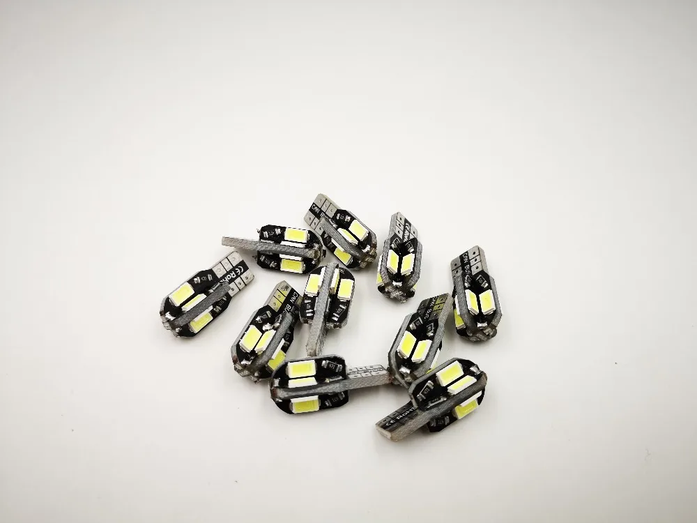 30 шт. T10 светодиодный лампочка для салона автомобиля Canbus Error Free белый 5730 8SMD 12 в