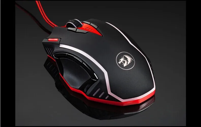 Redragon M902 программируемая игровая мышь Высокая точность RGB с подсветкой набор для настройки веса 16400 dpi лазерные мыши для геймера ПК, FPS MMO