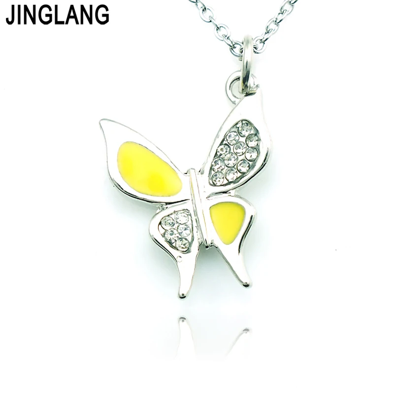 Корейский Новый Дизайн подвеска в виде бабочки на свитер цепочка ожерелье для