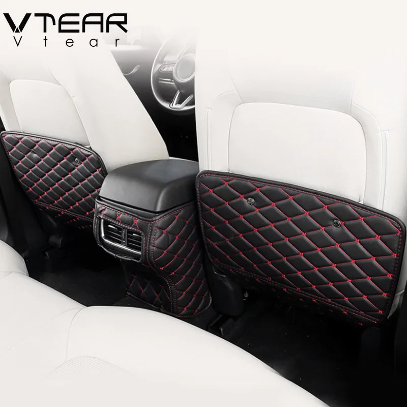Vtear для Mazda CX-5 CX5-, аксессуары для салона, подлокотник, коробка для заднего сиденья, защита от ударов, коврик для детей, анти-грязный коврик