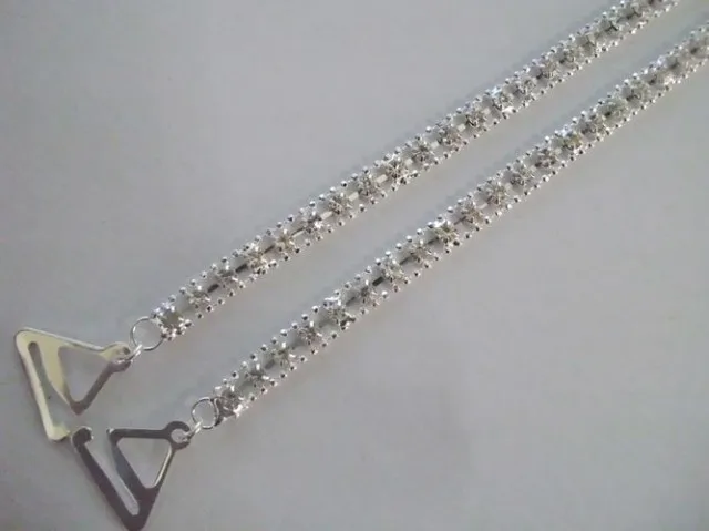 Клипсы из бисера с кристаллами дренажные одним ремешком на плечо цепочкой модный