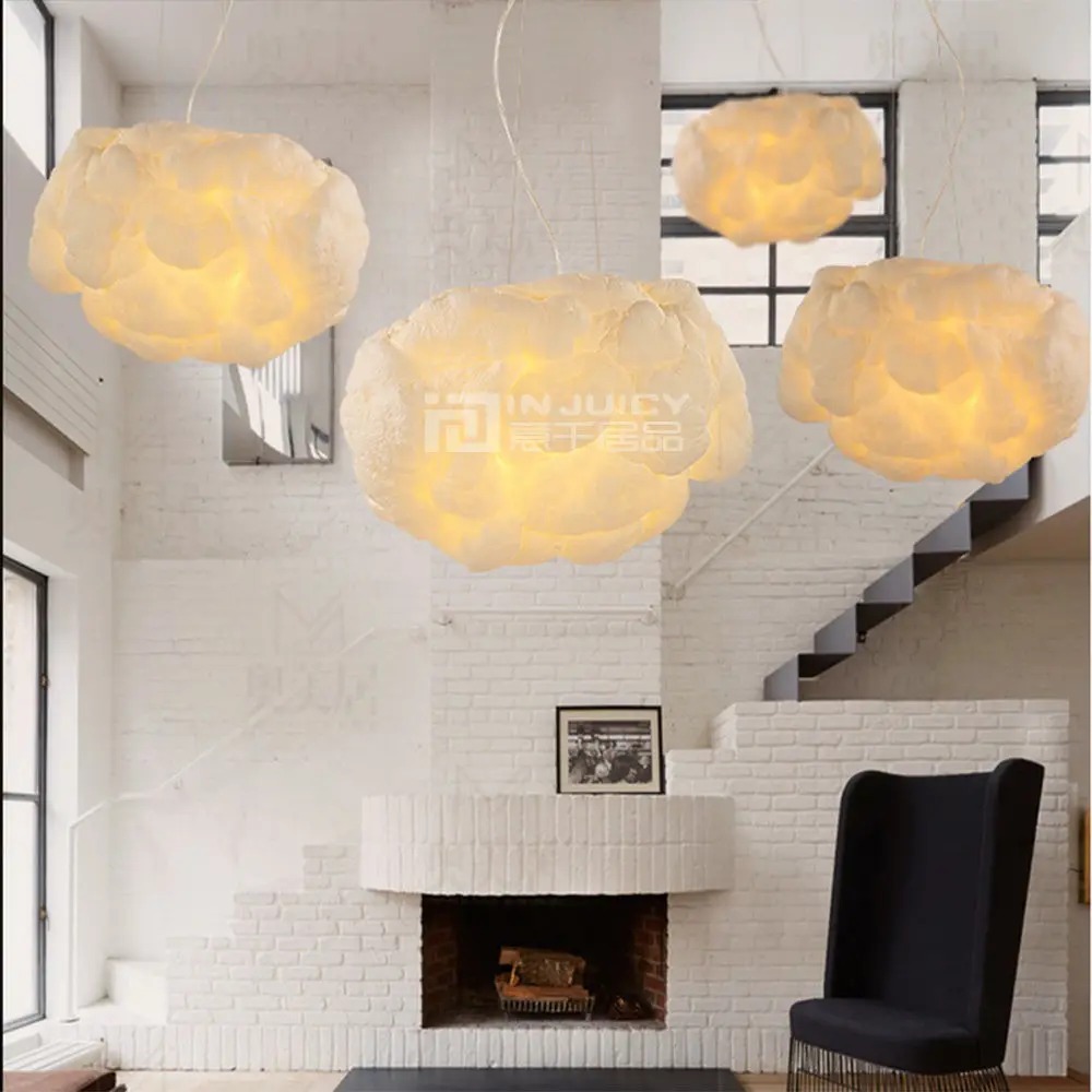 Современная светодиодсветодиодный Потолочная люстра с плавающими шелковыми