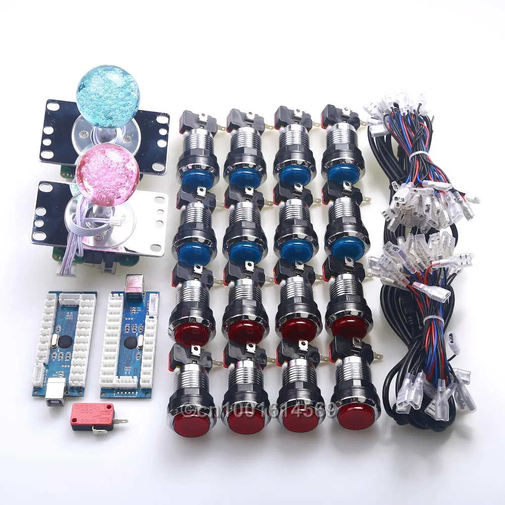 НОВЫЕ комплекты для аркадных игр сделай сам светодиодный кнопки с подсветкой и