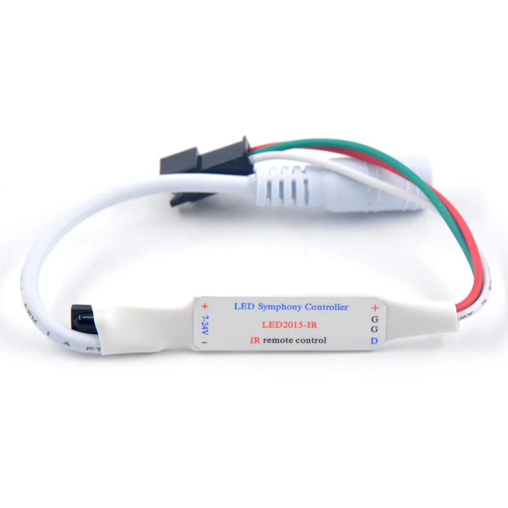 WS2811 WS2812B LED Symphony контроллер Инфракрасный Мини 24 ключа RGB 24key 5В 12В|24 key controller|24 keykey