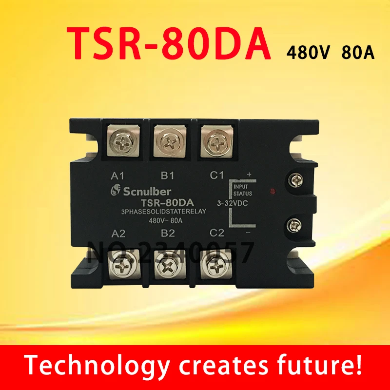 

Трехфазное твердотельное реле TSR-80A DC control AC 480v' 80A, состояние ввода: 3-32 в