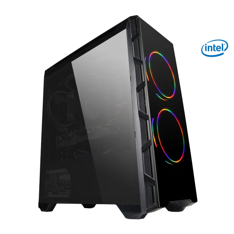 KONTIN S20 Intel I5 8400 2,8 ГГц игровой ПК настольный компьютер GTX 1050Ti 4 Гб GPU 120 ГБ SSD 8 Гб ram домашний для PUBG Бесплатные Вентиляторы 2 типа