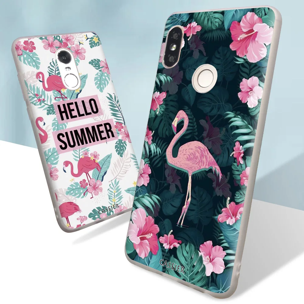Чехол для телефона CASEIER Cute Flamingo Xiaomi Mi8 Mi6 A2 6X A1 5X Pocophone F1 чехол Redmi 5 6A Note 6 Pro Funda |