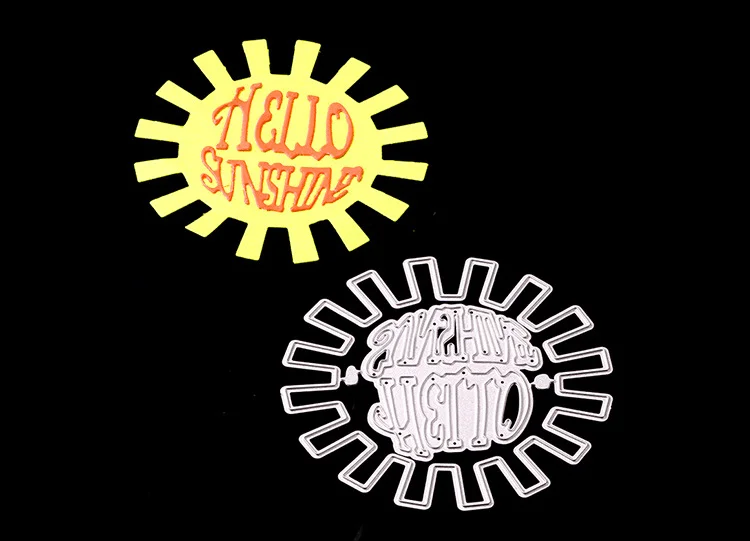 

Metal hello sunshine Cutting Dies Stencils for DIY Scrapbooking/photo album Decorative Embossing DIY Paper Cards