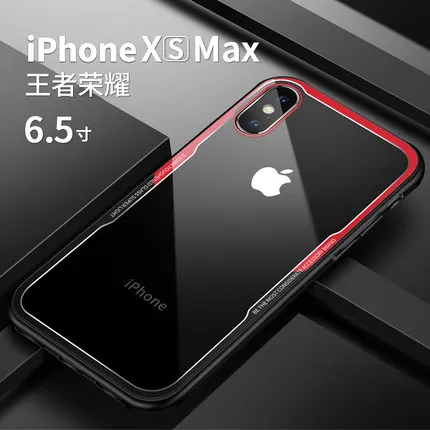 Роскошный прозрачный стеклянный чехол для iPhone11 Pro Max, силиконовый бампер для iPhone XS MAX XR X 7 Plus 8 7plus 8plus 6 6S