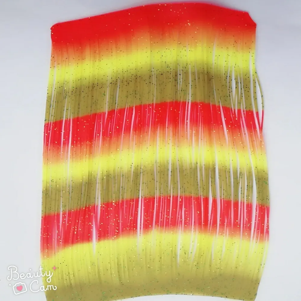 

Fishing Lure Silicone Skirt Layers,Silicone Skirt Material for Tackle Craft, DIY Spinner, Rubber Jigs, Buzzbait---135