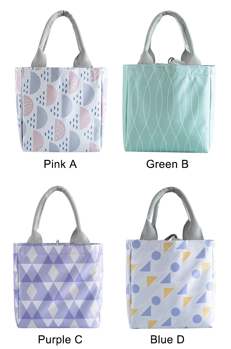 Mihawk Portable Cooler Thermal Lunch Bag Women Picnic Eco-Friendly Bento Tote Insulation Family Fruit Food Fresh Zip Pouch Stuff