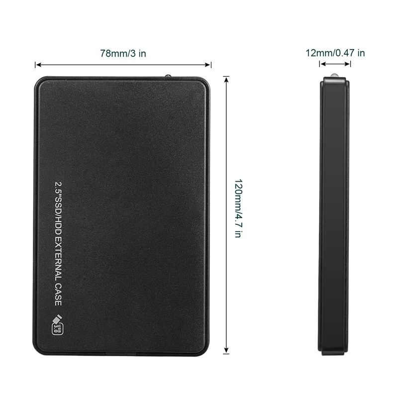 Портативный 2,5 дюймовый внешний жесткий диск USB 3,0 HDD для настольного ноутбука Внешний HD сервер жесткого диска