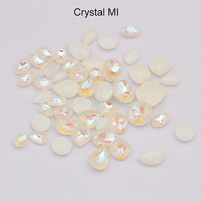 Crystal MI Stass платье ногти искусство дизайн стекло кристалл аксессуары форма капли MI стразы клей на ногти маникюр для патч - Цвет: Crystal MI