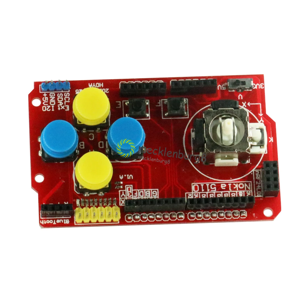 Геймпады щит клавиатуры джойстика для Arduino nRF24L01 Nk 5110 LCD I2C 3 В Модуль платы