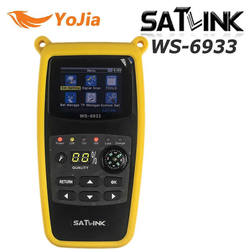 Satlink WS-6933 спутниковый искатель DVB-S2 FTA CKU полоса Satlink цифровой спутниковый искатель метр WS 6933