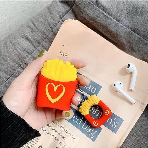 M 3D милый кактус морковь силиконовый чехол для Apple Airpods чехол Bluetooth наушники защитный Забавный чехол коробка палец кольцо крюк - Цвет: M