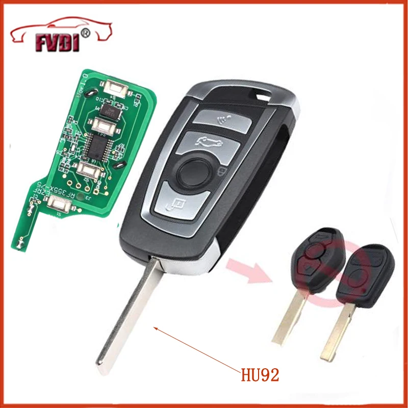 Foding Key EWS модифицированный флип ключ с 4 кнопками 315 МГц/433 МГц ID44 чип 1998 2005 для X5 Z3 Z4