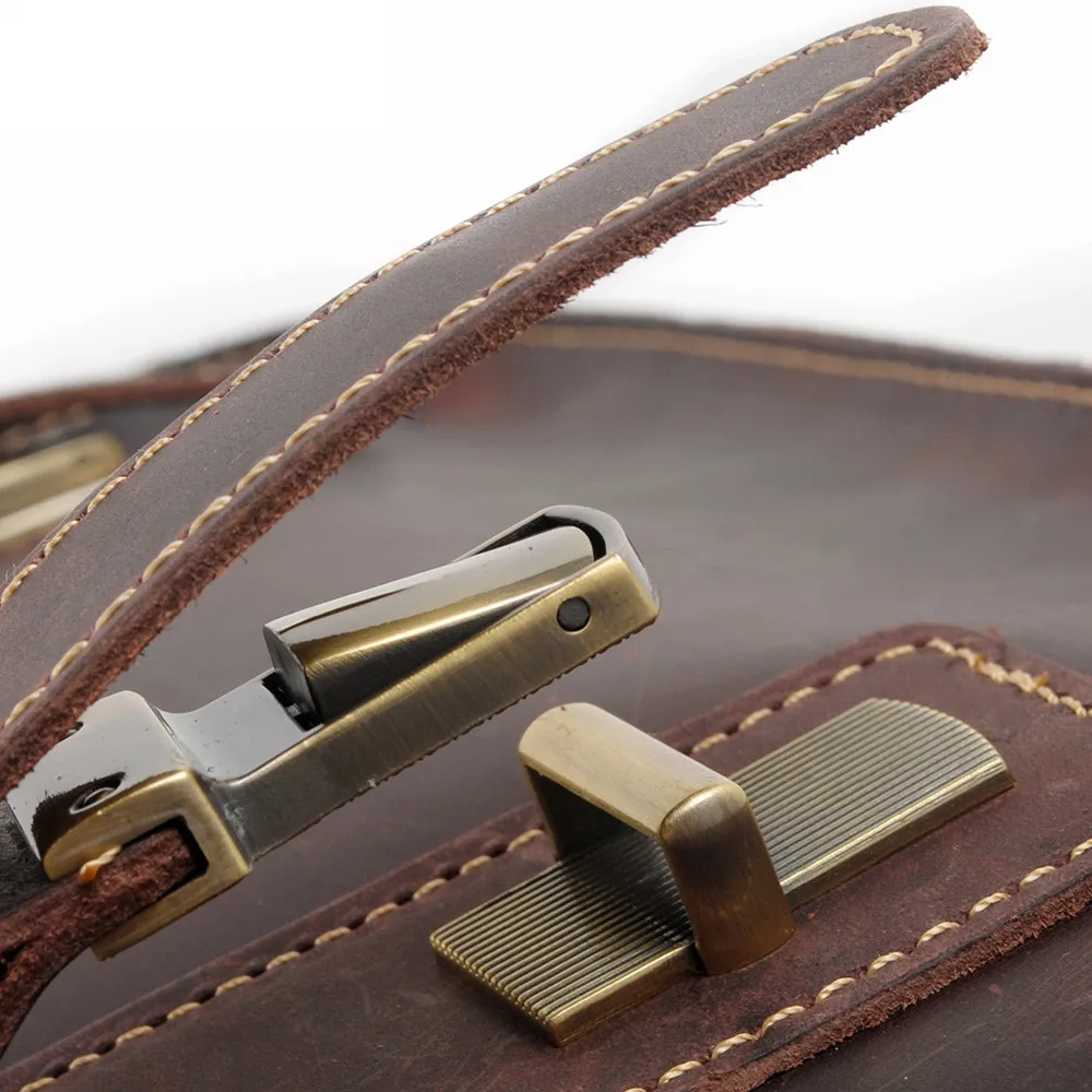 Мужской портфель на одно плечо из кожи пу|briefcase luxury|luxury briefcasecomputer leather bag |
