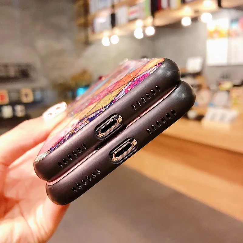 Эпоксидный Платиновый Роскошный чехол для iPhone X 6 XS 6S 7 8 XR MAX Ультратонкий Мягкий Plus