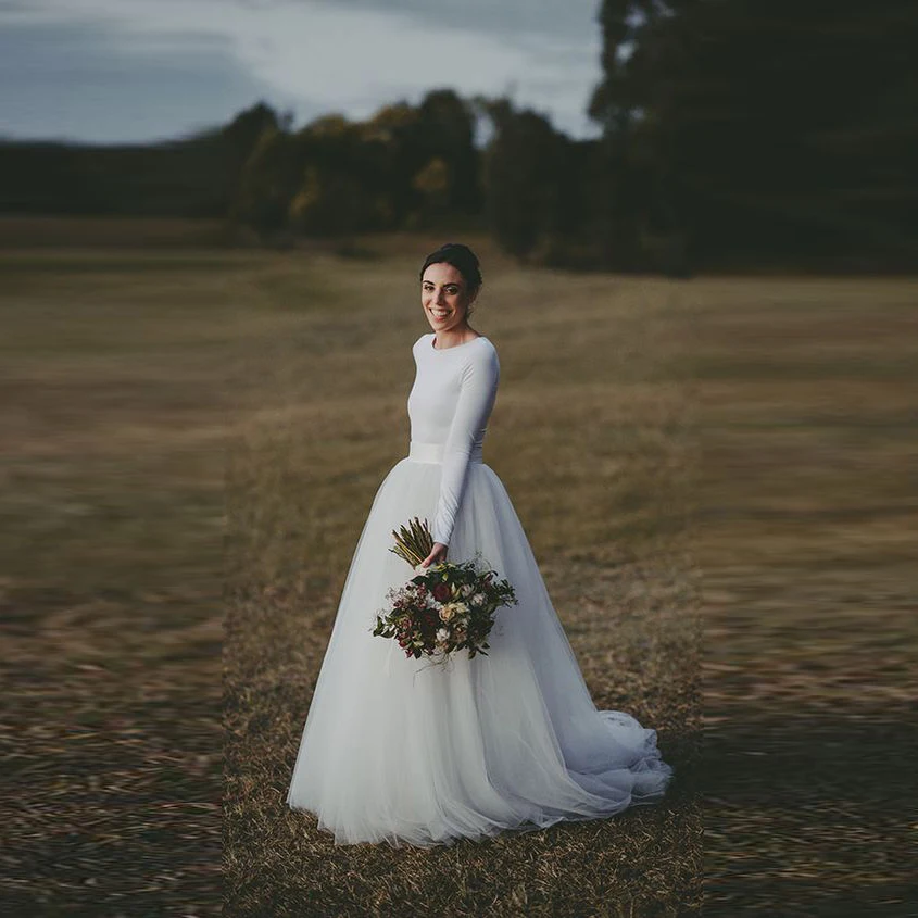 

Custom Made Bridal Wedding Skirts Women Wide Ribbon Zipper Waistline A Line Floor Length Long Maxi Skirt White Tutu Skirt