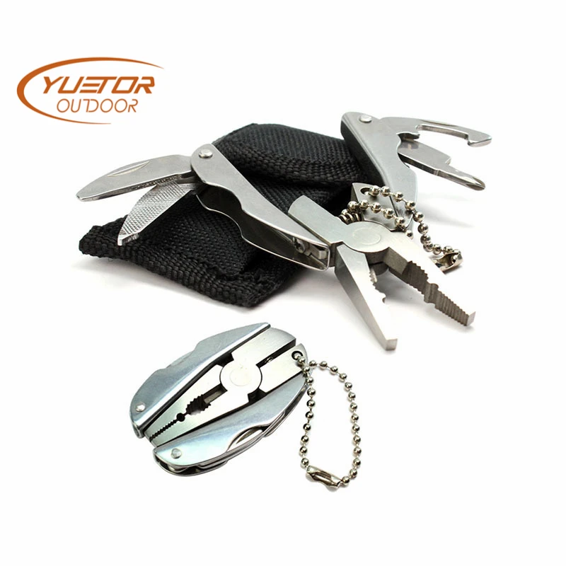 YUETOR портативные уличные плоскогубцы из нержавеющей стали нож для ключей