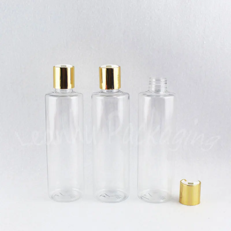 300ML Transparent Round Shoulder Plastic Bottle 300CC Empty Cosmetic Container Shampoo / Lotion Packaging | Красота и здоровье