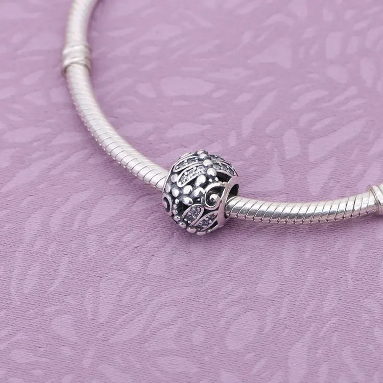 Горячая 925 стерлингового серебра Стрекоза Луг проложить очарование европейского