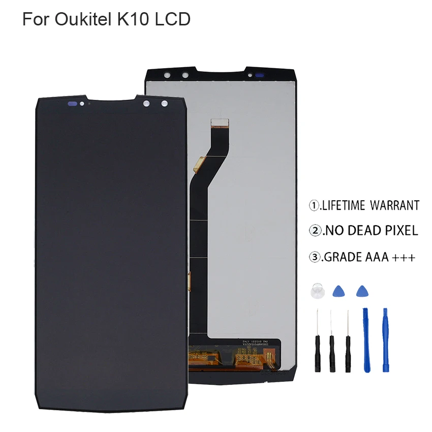 Оригинальный Для OUKITEL K10 ЖК дисплей + сенсорный экран дигитайзер для в сборе