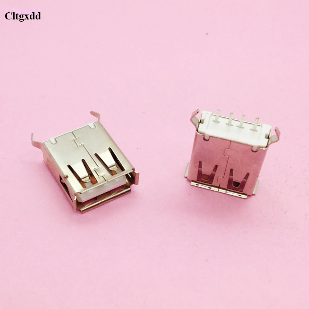 Гнездовой разъем cltgxdd 10 шт. USB 2 0 4 контакта тип A G55 изогнутая ножка для передачи