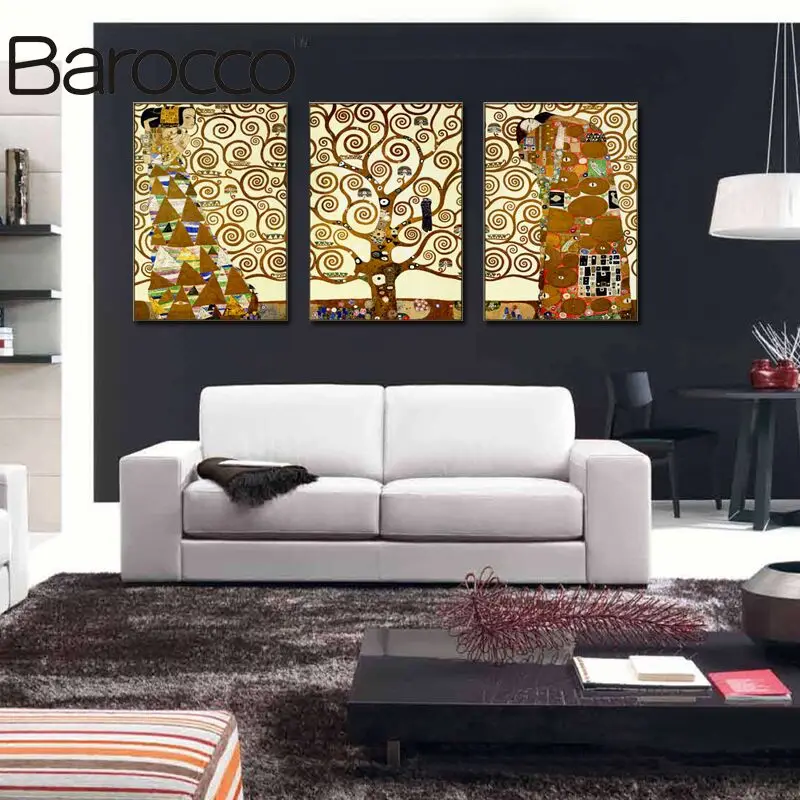 Картина с абстрактным деревом большая HD Современный домашний декор для стен