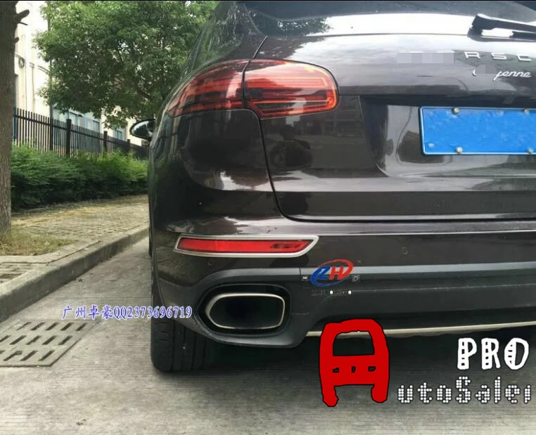 ABS хромированный матовый задний противотуманный светильник бампера верхняя