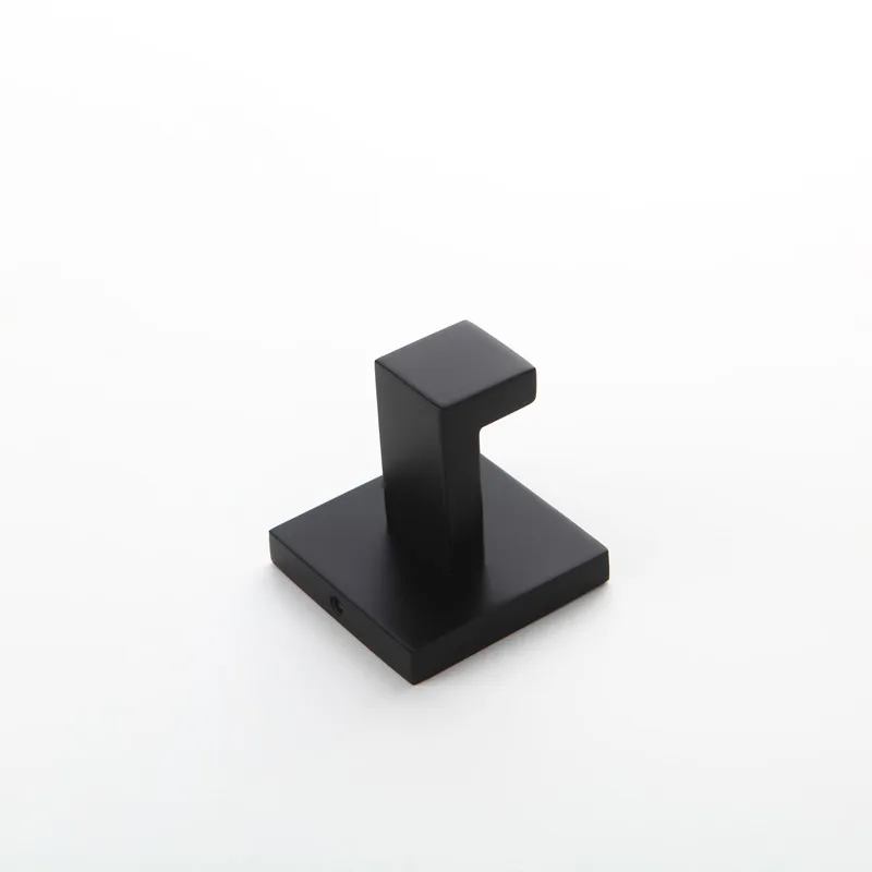 Black Robe Hook Clothes Solid stainless steel 304 Chrome Finish Bathroom Hardware Product Hooks Accessories | Обустройство дома