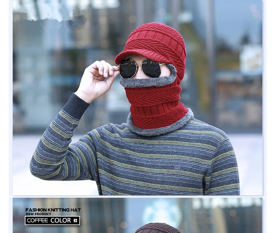 Новинка, Балаклава, зимняя, женская, мужская, Skullies, шерстяная, Вязанная, Балаклава, шапка, маска ниндзя, теплый плюшевый Карманный головной убор, унисекс, снежная шапка