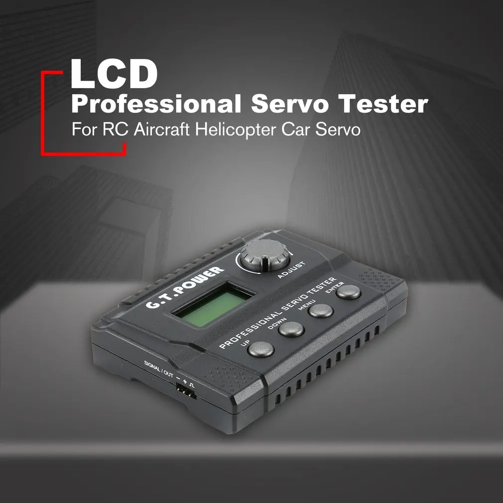 G. T. Power LCD цифровой профессиональный сервотестер для радиоуправляемого самолета