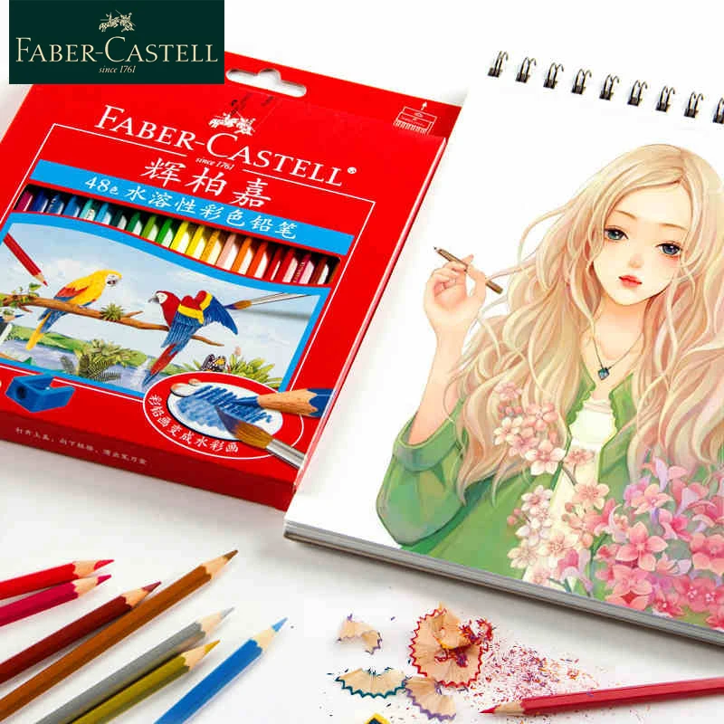 Набор цветных карандашей Faber Castell 12/24/36/48/60/72 водорастворимые цветные карандаши